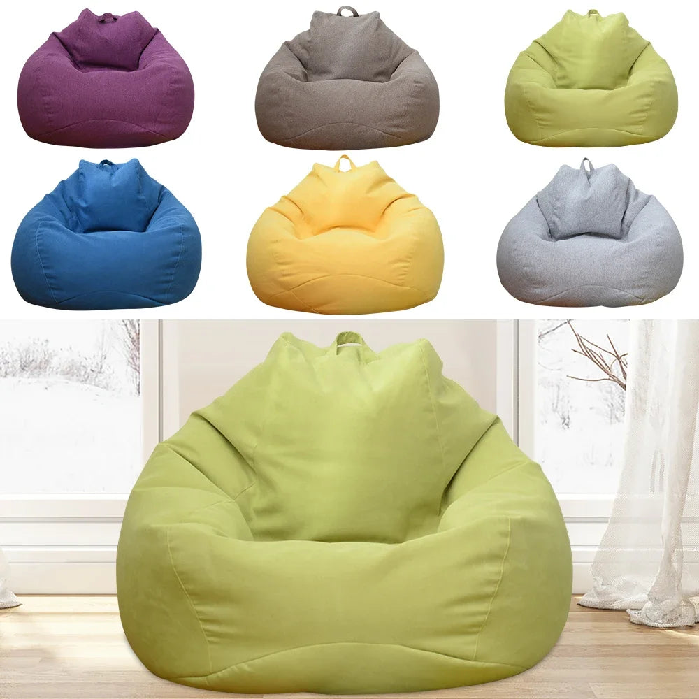Großer Sitzsack Stuhl Sofa Abdeckung Komfortable Outdoor Lazy Sofa Tasche Sofa Abdeckung ohne Polsterung und Ersatz Sofa Innenauskleidung