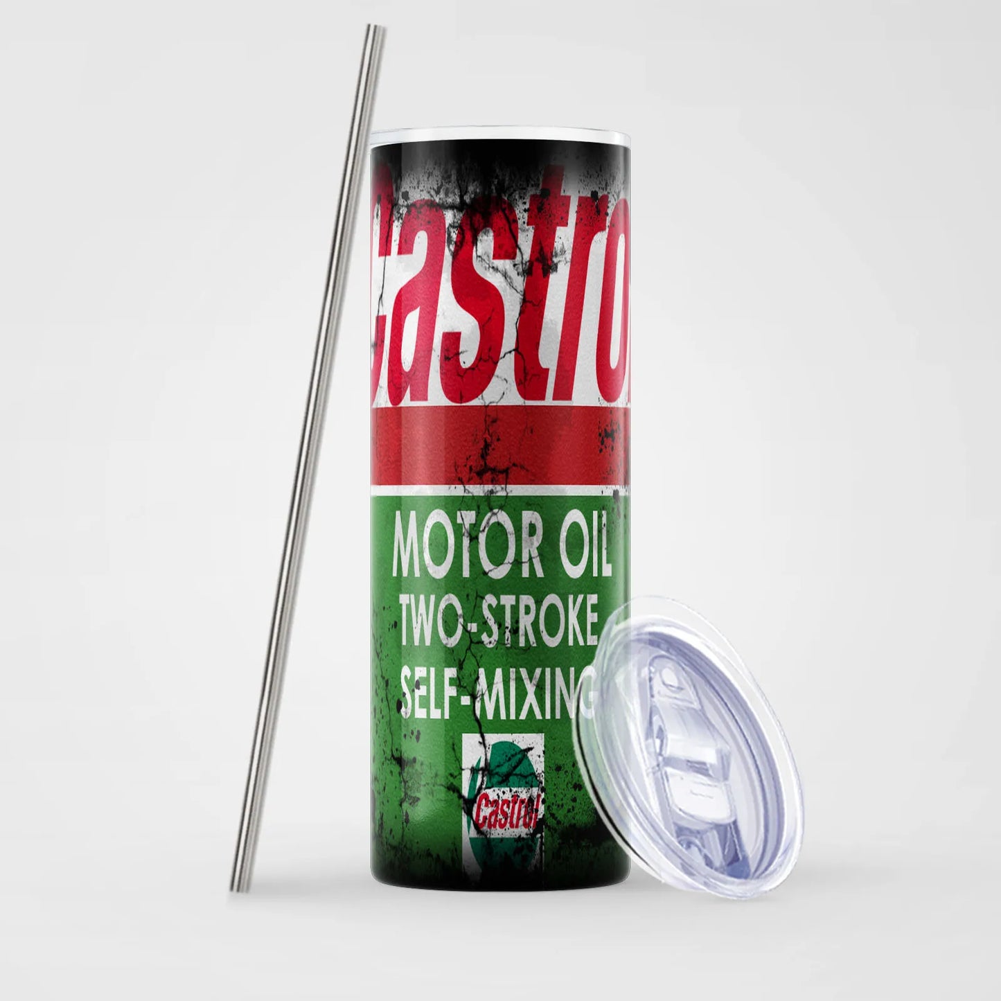 20oz Öldosenbecher, LKW und ÖlVintage STP Ölbehandlungsbecher – einzigartiges Geschenk für Mechaniker – Motoröl 20Ounce Edelstahl S